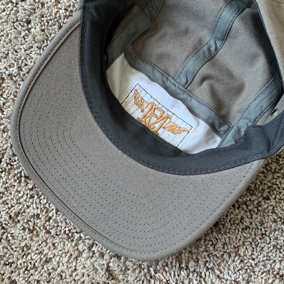 Maroon 5 5-Panel Adjustable Hat, Adjustable Buckle, Gold Wing Crest - Picture 6 of 10